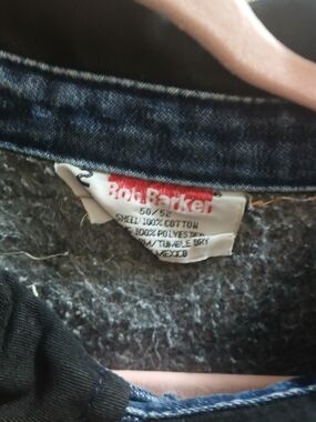 Men's Blue Denim-Look Lightweight Shirt Prison Jacket